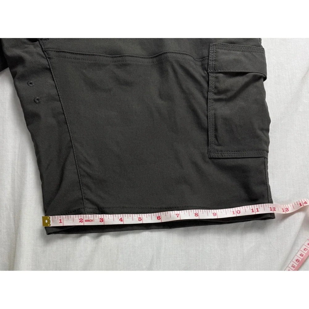 Prana Zion Shorts Mens 38 Charcoal Gray Hiking Cargo Stretch 10 Inseam - Picture 14 of 15